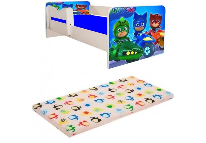 Pat pentru copii 2-6 ani -eroi in pijama