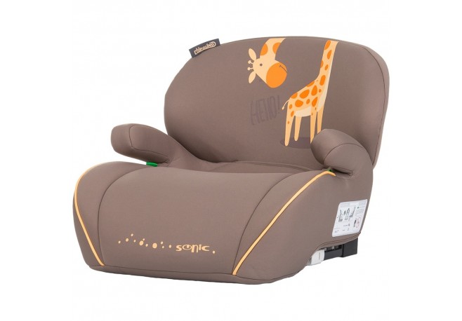 Inaltator auto Chipolino Sonic I-Size 125-150 cm cu sistem Isofix giraffe