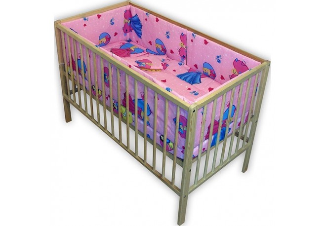 Lenjerie patut Hubners Princess 5 piese roz