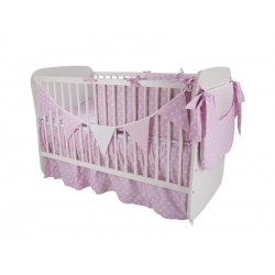 Lenjerie MyKids Light Stars Pink 11 Piese 120x60 cm