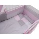 Lenjerie MyKids Dots Pink-Grey 11 Piese 120x60 cm