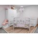 Lenjerie MyKids Teddy Toys Roz M1 7 Piese 120x60 cm