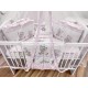 Lenjerie MyKids Teddy Toys Roz M1 7 Piese 120x60 cm