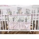 Lenjerie MyKids Teddy Toys Roz M1 7 Piese 120x60 cm