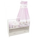 Lenjerie MyKids Teddy Toys Roz M1 5 piese 140x70 cm