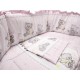Lenjerie MyKids Teddy Toys Roz M1 5 piese 140x70 cm
