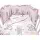 Lenjerie MyKids Teddy Toys Roz M1 5 piese 140x70 cm