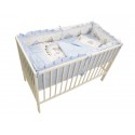 Lenjerie MyKids Teddy Toys Blue M2 4+1 Piese 140x70