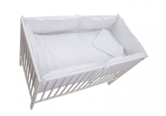 Lenjerie MyKids Little Stars Roz 4+1 Piese 120x60