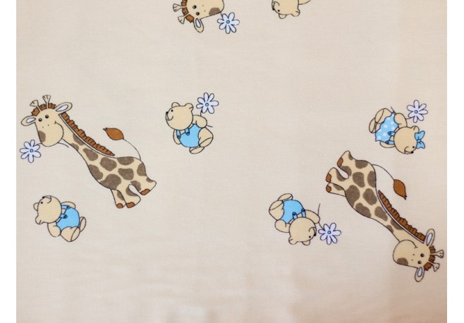Aparatoare Laterala MyKids Mini Giraffe Crem 120x60