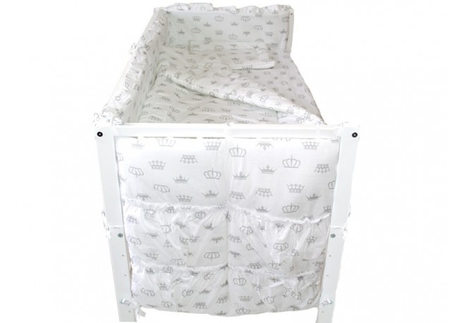 Lenjerie MyKids Coronite Alb 4 Piese 120x60