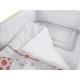 Lenjerie MyKids My Zoo Rosu 4+1 Piese 120x60 cm