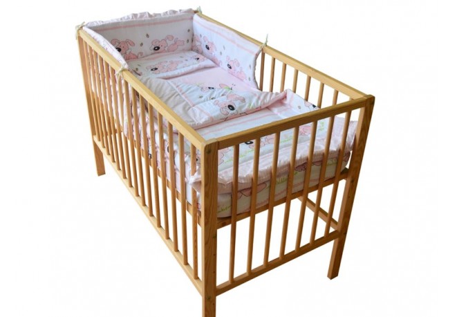 Lenjerie MyKids Catelus Roz 4 + 1 Piese 120x60