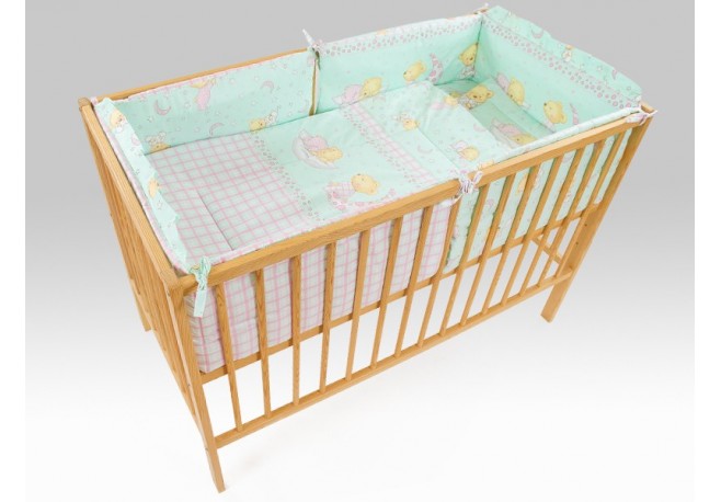 Aparatoare Laterala MyKids Teddy Stelute Turquoise M1 140x70