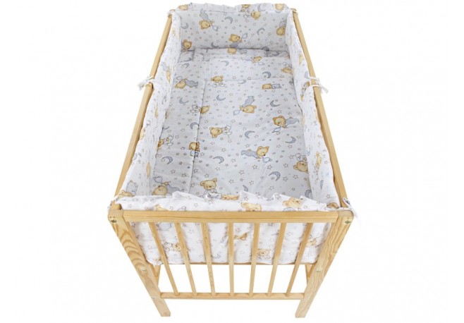 Aparatoare Laterala MyKids Teddy Stelute Gri M2 120x60
