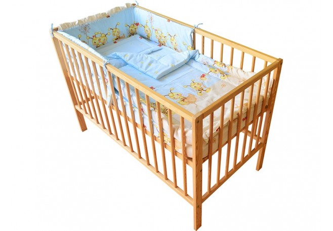 Lenjerie MyKids Albinuta Albastru 4 Piese 140x70