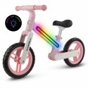 Bicicleta fara pedale cadru nailon cu LED roti EVA Kidwell SUNO - Roz