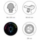 Bicicleta fara pedale cadru nailon cu LED roti EVA Kidwell SUNO - Roz