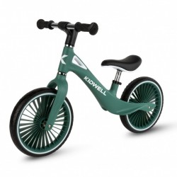 Bicicleta fara pedale cadru nailon roti PU Kidwell NIX - Verde