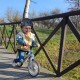 Bicicleta fara pedale cadru nailon roti PU Kidwell NIX - Gri