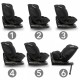 Scaun auto cu ISOFIX Kidwell GoCar grupa 40-135 cm i-Size omologare R129 - Negru