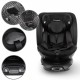 Scaun auto cu ISOFIX Kidwell GoCar grupa 40-135 cm i-Size omologare R129 - Negru