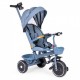 Tricicleta 2 in 1 pentru copii scaun rotativ 360 roti din spuma EVA Ecotoys WQL-066-18 - Albastru
