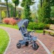 Tricicleta 2 in 1 pentru copii scaun rotativ 360 roti din spuma EVA Ecotoys WQL-066-18 - Albastru