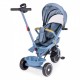 Tricicleta 2 in 1 pentru copii scaun rotativ 360 roti din spuma EVA Ecotoys WQL-066-18 - Albastru