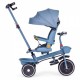 Tricicleta 2 in 1 pentru copii scaun rotativ 360 roti din spuma EVA Ecotoys WQL-066-18 - Albastru