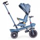 Tricicleta 2 in 1 pentru copii scaun rotativ 360 roti din spuma EVA Ecotoys WQL-066-18 - Albastru