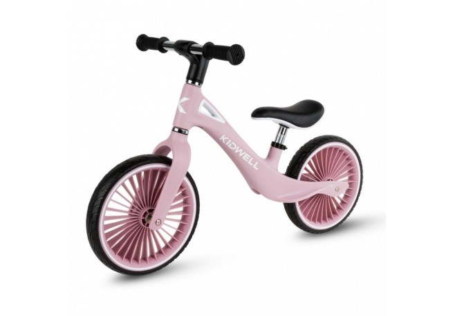 Bicicleta fara pedale cadru nailon roti PU Kidwell NIX - Roz