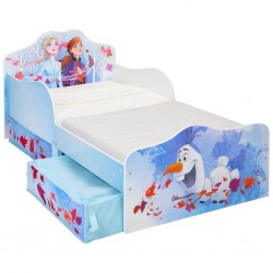 Pat Disney Frozen MDF cu spatiu depozitare