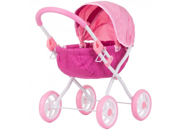 Carucior pentru papusi Chipolino Daisy pink linen