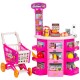 Set jucarie Chipolino Supermarket 78 cm cu lumini sunete si 76 accesorii