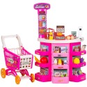 Set jucarie Chipolino Supermarket 78 cm cu lumini sunete si 76 accesorii