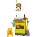 Set jucarie Chipolino Cleaning Trolley cu 16 accesorii
