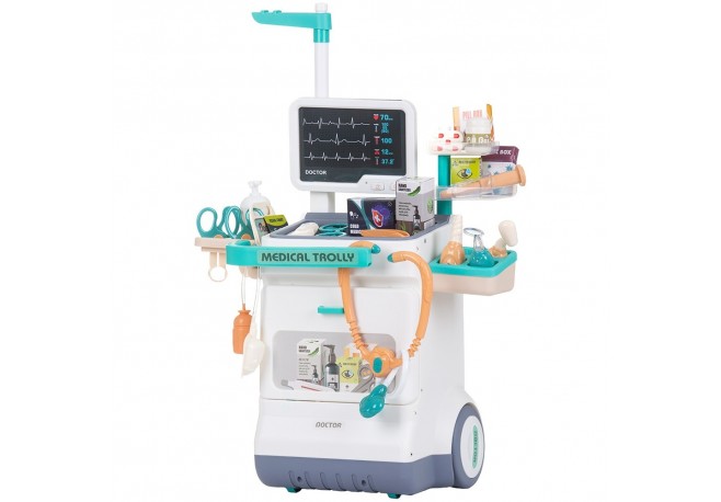 Set jucarie Chipolino Doctor cu lumini sunete si 26 accesorii