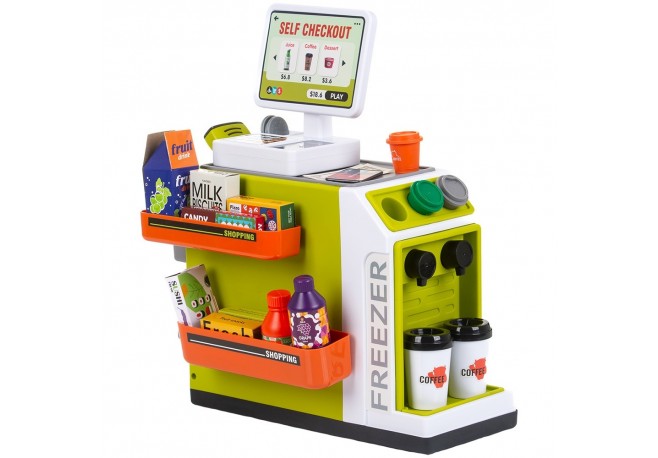 Set jucarie Chipolino Supermarket cu lumini sunete si 46 accesorii