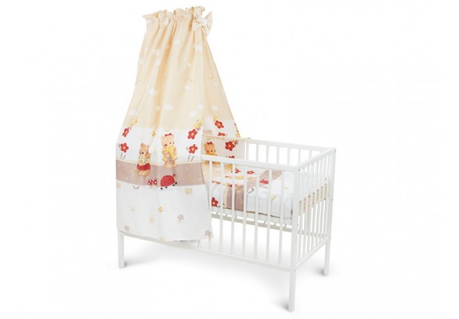 Lenjerie MyKids Teddy Gradina Maro 5 Piese 120x60