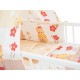 Lenjerie MyKids Teddy Gradina Maro 5 Piese 120x60