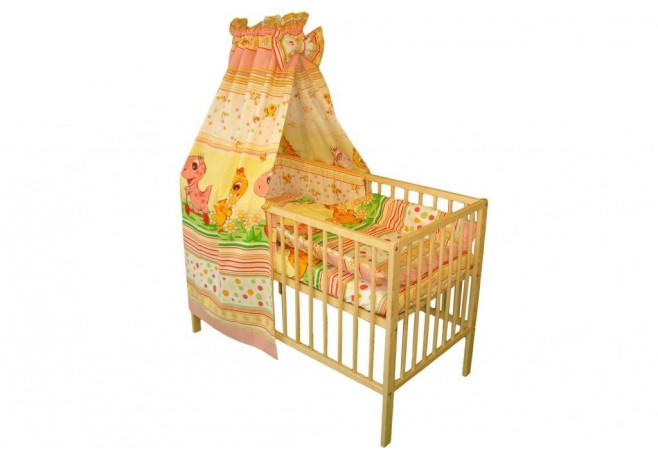Lenjerie MyKids Dino Roz 5 Piese 120x60