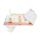 Lenjerie MyKids Teddy Gradina Maro 4 Piese 120x60