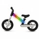 Bicicleta fara pedale cadru nailon cu LED roti EVA Kidwell SUNO - Alb-Negru