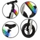 Bicicleta fara pedale cadru nailon cu LED roti EVA Kidwell SUNO - Alb-Negru