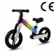 Bicicleta fara pedale cadru nailon cu LED roti EVA Kidwell SUNO - Alb-Negru