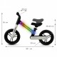 Bicicleta fara pedale cadru nailon cu LED roti EVA Kidwell SUNO - Alb-Negru