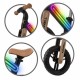 Bicicleta fara pedale cadru nailon cu LED roti EVA Kidwell SUNO - Bej-Negru