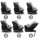 Scaun auto cu ISOFIX Kidwell GoCar grupa 40-135 cm i-Size omologare R129 - Gri