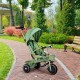 Tricicleta 2 in 1 pentru copii scaun rotativ 360 roti din spuma EVA Ecotoys WQL-066-18 - Verde